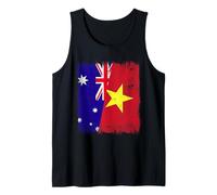 Australie Vietnam Demi-Drapeau Australien Vietnamien Histoire Débardeur