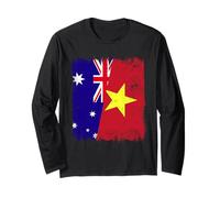 Australie Vietnam Demi-Drapeau Australien Vietnamien Histoire Manche Longue