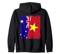 Australie Vietnam Demi-Drapeau Australien Vietnamien Histoire Sweat à Capuche