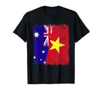 Australie Vietnam Demi-Drapeau Australien Vietnamien Histoire T-Shirt