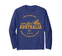 Australie Vintage Skyline Australian Souvenirs Manche Longue
