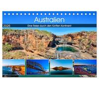 Australien - Travel The Gravel (Tischkalender 2026 DIN A5 quer), CALVENDO Monatskalender: Eine Reise durch den fünften Kontinent