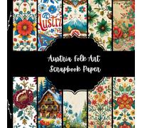 Austria Folk Art Scrapbook Paper, Europe Junk Jorunal Paper, Travel Decorative Paper, DIY Projects, Origami, Collage Sheets, Decoupage Paper, 10 Designs, Double Sided