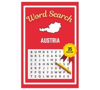 Austria Word Search Puzzle Book: Easy to read print | 6x9 inches | 35 Puzzles, 315 Words, 53 Pages | Learn about Austria | Gift for Country & ... Vacations, Road Trips, Holidays, & Free Time