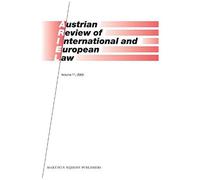 Austrian Review Of International And European Law, Volume 11 (2006)