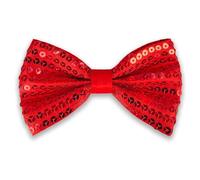 AUSUAYA B-i2T Nœud papillon à paillettes pour enfant ou petit garçon pour fête d'anniversaire, rouge, taille unique