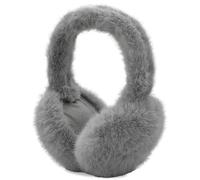 AUSUAYA Cache-oreilles en peluche pour cache-oreilles d'hiver, cache-oreilles chaudes IT-E-M2, gris, Taille Unique