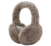 AUSUAYA Cache-oreilles Fuzzy, cache-oreilles pliable en peluche chaude cache-oreilles pour l'hiver par temps froid Cache-oreilles W-E-M2, marron, taille unique