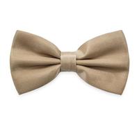 AUSUAYA DE-MBT3 Nœud papillon classique uni pour homme, smoking, costume et chemise, nœud papillon pour garçon, marron clair, taille unique