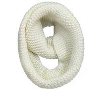 AUSUAYA Écharpe Infinity pour femmes, écharpe en laine tricotée épaisse et volumineuse à boucle pour le cou, pour femme, pour l'hiver, temps froid GB-W-S-J1, blanc, taille unique