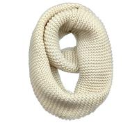 AUSUAYA Écharpe Infinity pour femmes, écharpe en laine tricotée épaisse et volumineuse à boucle pour le cou, pour femme, pour l'hiver, temps froid GB-W-S-J1, beige, taille unique