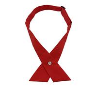 AUSUAYA Nœud papillon croisé pour femme ou homme, nœud papillon croisé pour filles, accessoire de t-shirt Lolita ou cosplay GB-W-B-T2, Rouge, taille unique
