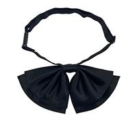 AUSUAYA Nœud papillon décontracté en soie pour femme, pré-noué, uniforme d'écolière japonais, kawaii Anime pour Lolita Floppy Cravate GB-FWBT-1, Noir , taille unique