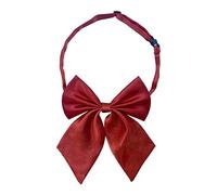 AUSUAYA Nœud papillon pour femme pour uniforme de femme ou fille, accessoire de cosplay d'anime et fête gothique d'Halloween GB-W-B1, bordeaux, taille unique