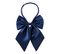 AUSUAYA Nœud papillon pour femmes, nœud papillon pour dames pour uniforme de dame ou cosplay d'anime de filles, accessoire de T-shirt et fête gothique d'Halloween GB-W-B1, bleu marine, taille unique