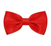 AUSUAYA Nœud papillon pour hommes et garçons, nœud papillon pré-noué réglable 23-46 cm, pour smoking de soirée, bal de promo, mariage, Rouge, taille unique