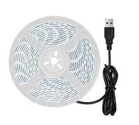 ausuky Bande lumineuse LED flexible avec diode pour écran TV de bureau Rétroéclairage 5 V USB (lumière blanche + 4 m)