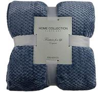 ausuky Couverture lestée, couche intérieure matelassée lourde, lavable, rembourrage de housse Minky pour un sommeil profond (Bleu, 100 x 150 cm)