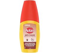 Autan Anti-Tiques Anti-Moustiques Spray Corps - Jusqu'à 12H de Protection Immediate - Testé Dermatologiquement - 1 Spray, 100ml