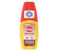 Autan Anti-Tiques Anti-Moustiques Spray Corps - Jusqu'à 12H de Protection Immediate - Testé Dermatologiquement - 1 Spray, 100ml