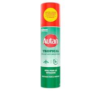 Autan Tropical Aérosol - Répulsif Moustiques Tigres et Tropicaux - Jusqu'à 8H de Protection - 1 Aerosol, 100ml