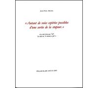Autant de voies espérées possibles d'une sortie de la stupeur - Jean-Paul Michel - William Blake - broché - Poésie