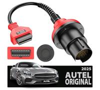 Autel Adaptateur Origine pour Benz 38 Broche Mâle vers 16 Broches Femelle, Adaptateur Diagnostic OBD2 pour Mercedes Benz, Convertit 38 Pin Mâle en 16 Pin OBDII, Fonctionne avec MK808 MP808 MK908 MS906