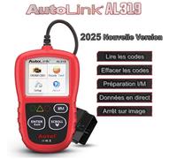 AUTEL AL319 Valise de Diagnostic Auto OBD2 Outils - Lecteur de Code Un-Clic - Multimarque - Menu en français