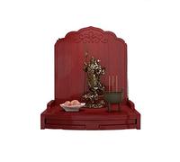 Autel Bouddhiste en Bois Massif Les niches, sanctuaires, armoires et plates-formes bouddhistes en bois massif offrent un culte aux ancêtres du bodhisattva Guanyin, le dieu de la richesse, Guan Gong, e