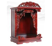 Autel Bouddhiste en Bois Mural/Desktop pour la Maison, Table de méditation, Cabinet de présentation de Statue de Guan Gong et Guanyin(B,70x49x101cm)