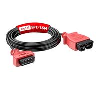 Autel Câble Extension OBD2 4.9 Pieds/ 1.5M, Câble Extension Diagnostic OBDII Mâle à Femelle 16 Broches, Adaptateur Cordon OBD 2 pour Outil Analyse OBD2 Compatible avec Tous Véhicules OBD II