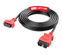 Autel Câble Extension OBD2 9.8 Pieds/ 3M, Câble Extension Diagnostic OBDII Mâle à Femelle 16 Broches, Adaptateur Cordon OBD2 pour Outil Analyse OBD II Compatible avec Tous Véhicules OBD 2