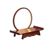 Autel de Bouddha mural - Petite table de méditation zen chinoise avec lumière, étagère de présentation et statue de Bouddha pour décoration d'intérieur et offre spirituelle