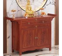 Autel de méditation en bambou - Armoire chinoise sur pied offrant un sanctuaire personnel avec rangement pour prière Puja et Ofrenda