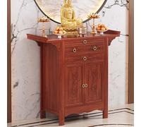 Autel de méditation en bambou - Armoire chinoise sur pied offrant un sanctuaire personnel avec rangement pour prière Puja et Ofrenda