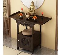Autel de sanctuaire, Table d'autel de méditation, Table d'autel avec Rangement, avec tiroir de Rangement, Convient aux Temples et aux familles(50 * 40 * 100cm)