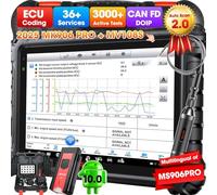 Autel Diagnostic Auto MaxiCOM MK906 Pro avec MV108S, Nouveau Modèle 2025 MS906 Pro MS906BT MP900BT, Codage ECU comme Elite II MK908P, Scanner Bidirectionnel, 36+ Service, Scan Auto 2.0