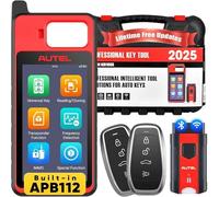 Autel Diagnostic Auto MaxiIM KM100 (X) Outil Programmation Clés, 2025 Identique au KM100 KM100E Outil Programmation, Ver Lite de IM508 IM608 2 Pro, APB112 Intégré, Apprentissage OBD, VIN& Analyse Auto