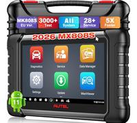 Autel MaxiCheck MX808S, 4G+64G 2.4G & 5G Wi-FI, 28+ Service, Tout SYS, OS11 | 2026 Bidirectionnel comme MK900BT MK808BT PRO, Nouvelle Ver du MaxiCOM MK808S, Fonction comme MK900 MX900, 10X Plus Rapide