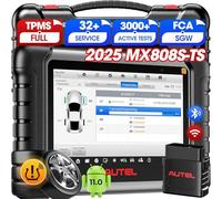 Autel MaxiCheck MX808S-TS Valise Diagnostic Auto: 2025 Outil Réapprentissage TPMS Voiture, Niveau Égal de MK808S-TS MK900TS, Mise à Niveau de MK808BT MK808S MX808S, Bidirectionnel, 28+ Services