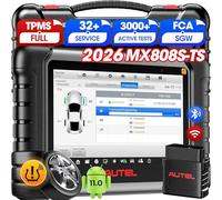 Autel MaxiCheck MX808S-TS Valise Diagnostic Auto: 2026 Outil Réapprentissage TPMS Voiture, Niveau Égal de MK808S-TS MK900TS, Mise à Niveau de MK808BT MK808S MX808S, Bidirectionnel, 28+ Services