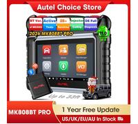 Autel MaxiCOM MK808BT PRO Scanner de diagnostic OBD2 Android 11 64 Go Écran 7 pouces Bluetooth Contrôle bidirectionnel