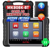 Autel MaxiCOM MK808K-BT Valise Diagnostic Auto, 2026 Bidirectionnel comme MK900BT MK808BT Pro, BT Ver. de MX808S MK808S MX900 MK900, Test Actif, 28+ Service, Tous Systèmes Scan, Fonctionne avec BT506