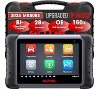 Autel MaxiCOM MK808S Valise Diagnostic Auto: 2024 Mise à jour complète de l'outil bidirectionnel du MK808 MK808BT MX808, Android 11,Test actif, 28+ Service,Diagnostic de tous les systèmes,FCA AutoAuth