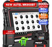 Autel MaxiCOM MK900BT – Scanner OBD2 diagnostic voiture, 40+ services, 3K+ tests, Tous les Sys, FCA