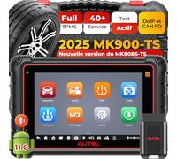 Autel MaxiCOM MK900-TS TPMS Scanner, 2024 Outil de Diagnostic Bidirectionnel Mise à Jour de MaxiCheck MX808S-TS, MK808S-TS, MS906TS avec 40+ Service, 3000+ Tests Actifs, No-IP Limited Ver. de MX900TS