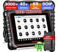 Autel MaxiCOM MK900BT OBD2 Valise Diagnostic Auto, 2025 MK900-BT Mise à Niveau du MK900 MK808S MK808BT MX808S, Bidirectionnel Scanner comme MP900 MX900, 3000+ Tests Actif, 40+ Services, Tous Sys, OS11