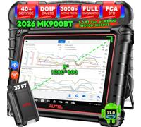 Autel MaxiCOM MK900BT OBD2 Valise Diagnostic Auto, 3000+ Tests Actif, OS11 | 2026 MK900-BT Mise à Niveau du MK900 MK808S MK808BT MX808S, Bidirectionnel Scanner comme MP900 MX900, 40+ Services, Tous Sys