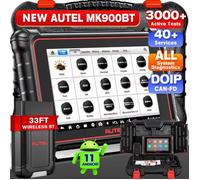 Autel MaxiCOM MK900BT outil de diagnostic automobile écran 8 pouces Android 11 CAN-FD et DOIP 40 services