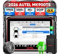 Autel MaxiCOM MK900TS TPMS Diagnostic Auto, Program/Réapprenti TPMS, OS11 | 2026 MK900-TS Up de MS906TS MX900TS MK808S-TS MK900 MK900BT, CAN FD&DoIP, Scanner Bidirectionnel 3K+ Tests Actif, 40+ Service